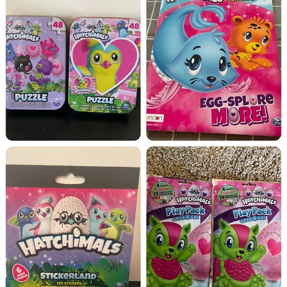 Hatchimals Other - Hatchimals Kids Stickers Coloring Puzzles Activity Bundle